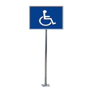 전체스텐 장애인 휠체어 표지판 (앙카식)